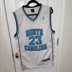 Jordan North Carolina Jersey - White and Blue